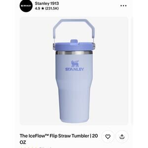 NWT Stanley Ice Flow 20 oz Flip Straw Tumbler